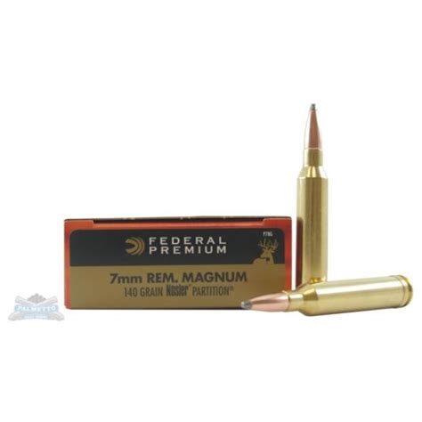 Federal 7mm Remington Magnum 140gr Nosler Partition Vital Shok