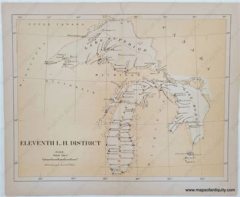 1881 - Lighthouses of Lake Superior, Lake Huron, and Lake Michigan - A