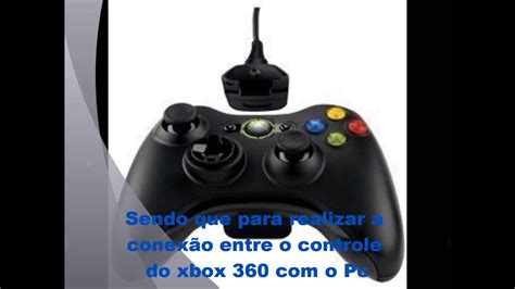 Como Conectar O Controle Do Xbox 360 No PC Kit Play And Charge YouTube