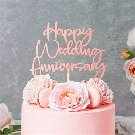 Jual Cake Topper Acrylic Happy Anniversary Shopee Indonesia