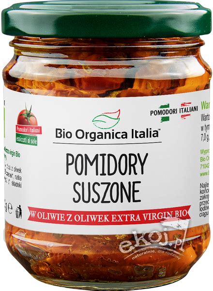 Pomidory Suszone W Oliwie Extra Virgin BIO 190g Bio Organica Italia