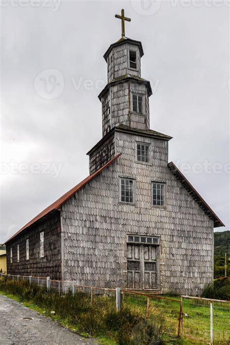 Wooden church, Chiloe Island, Chile 890061 Stock Photo at Vecteezy