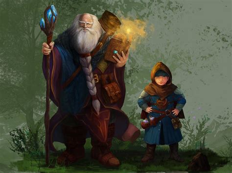 Old Wizard And Little Apprentice By Lucash2o On Deviantart