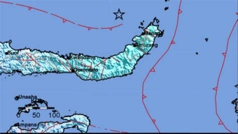 Gempa Bumi Magnitudo 6 2 Guncang Manado Tidak Berpotensi Tsunami