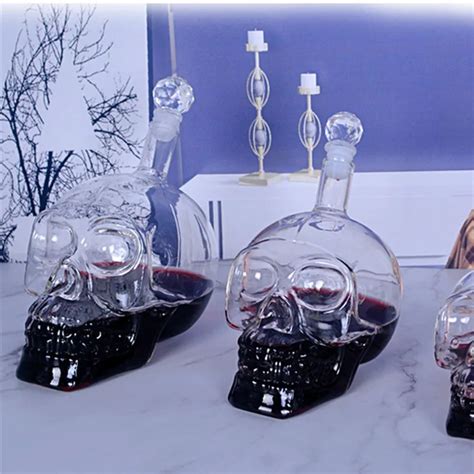 Ml Creative Skull Glass Wine Bottle Wine Decanter Vodka