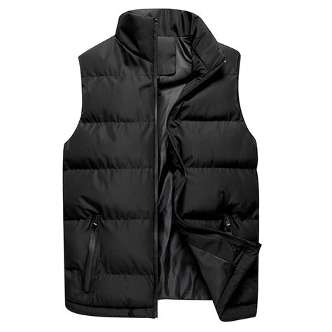 Mens Lightweight Down Puffer Vest Jacket Clearance Men Autumn Winter