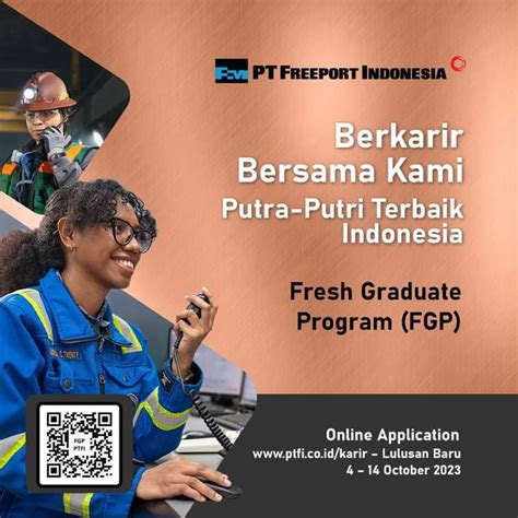 Loker Fresh Graduate Program Fgp Pt Freeport Indonesia Teknik