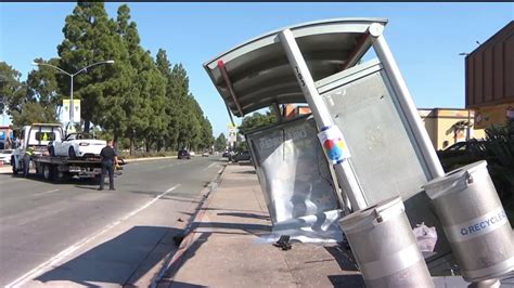 Woman 18 Hospitalized After Car Crashes Into Mira Mesa Bus Stop Nbc