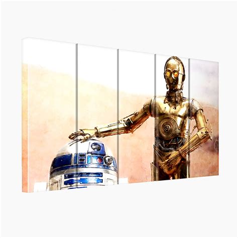 R2 D2 And C 3po Canvas Print R2 D2 And C 3po Wall Hangings R2 D2 And