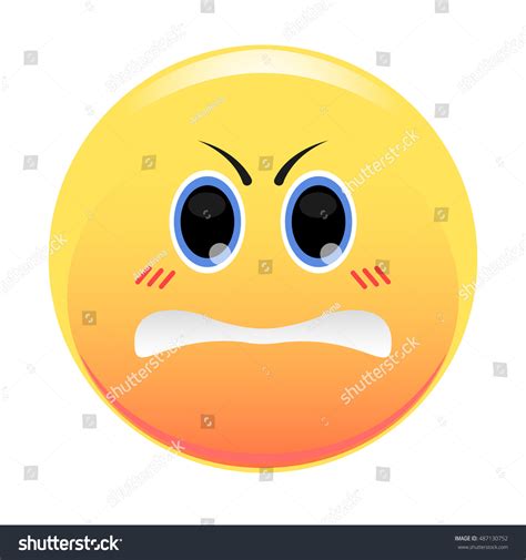 Smiley Evil Emoji Wicked Emoticon Isolated Vetor Stock Livre De