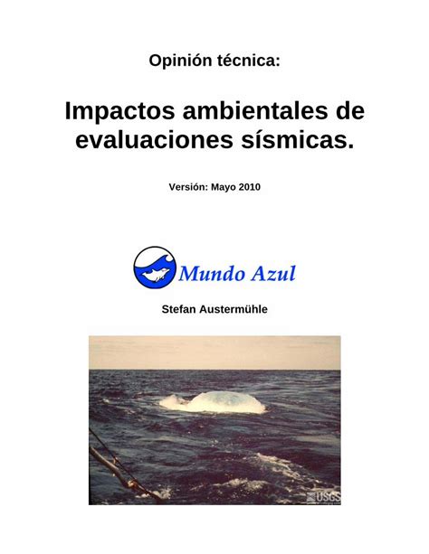 PDF Impactos ambientales de evaluaciones sísmicas DOKUMEN TIPS