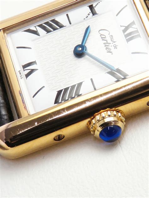 【cartier】カルティエ『マストタンク ヴェルメイユ Sm』w1009654 レディース クォーツ 3ヶ月保証【中古