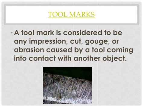 PPT - Tool Marks PowerPoint Presentation, free download - ID:2693719