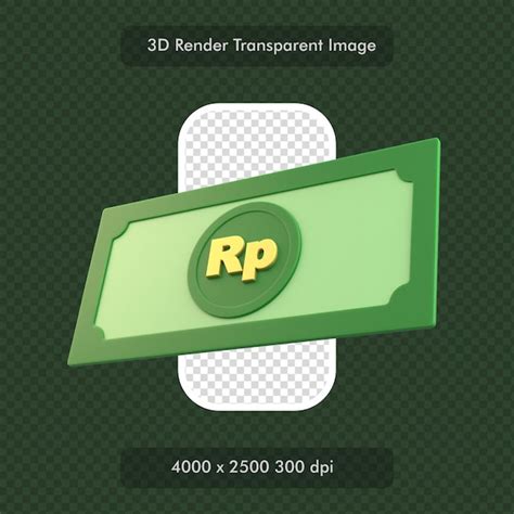 Premium Psd D Money With Indonesian Rupiah Currency Symbol