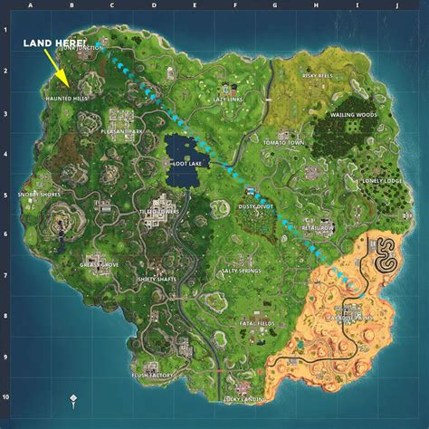 Follow The Treasure Map Found In Snobby Shores Fortnite Season