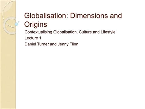 Globalisation Introduction Concepts Ppt