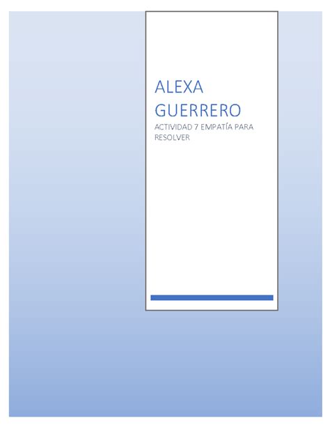 A Asgs Tarea Alexa Guerrero Actividad Empat A Para Resolver