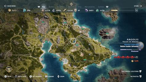 Assassins Creed Odyssey Historical Locations Maps [in Progress