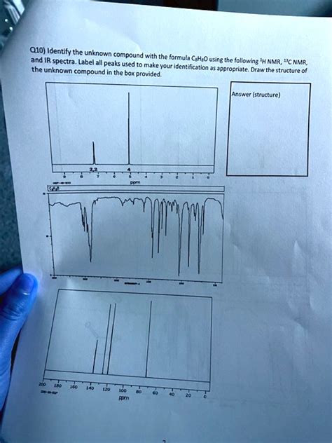 Solved Q Identify The Unknown Compound With The And Ir Spectra