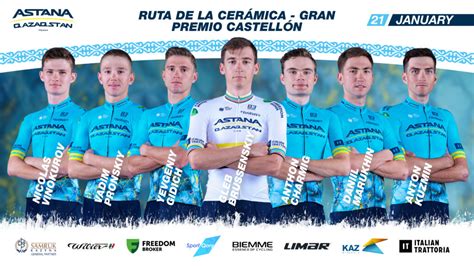 Gran Premio Castellón 2024 Rider roster Astana Qazaqstan