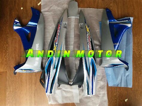 Jual Cover Body Sayap Luar Dalam Honda Karisma X Biru Silver Di