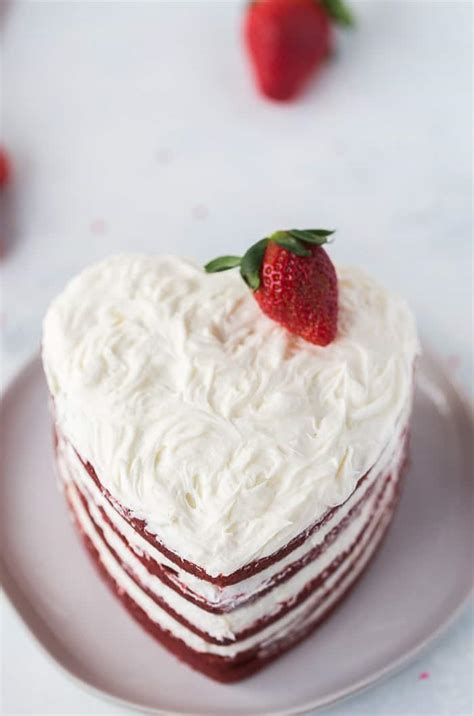 Heart Shaped Red Velvet Cake