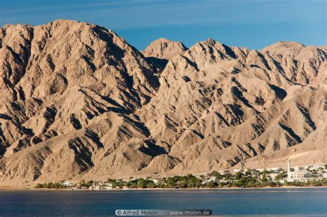 Photo of Nuweiba and Sinai mountains. Nuweiba, Sinai peninsula, Egypt