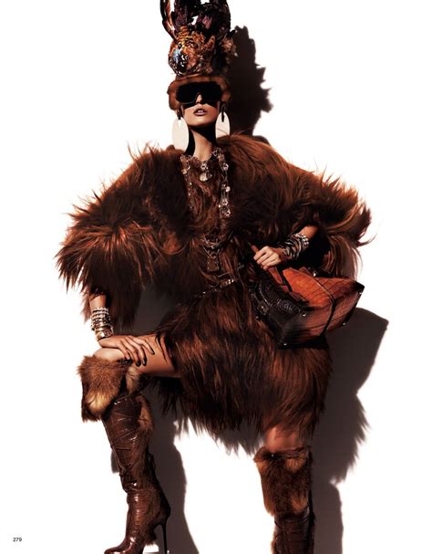 Fur Regal Reasons Kendra Spears By Giampaolo Sgura For Vogue Japan