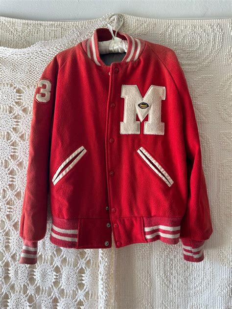 Vintage 1963 Red Varsity Letterman Jacket Etsy