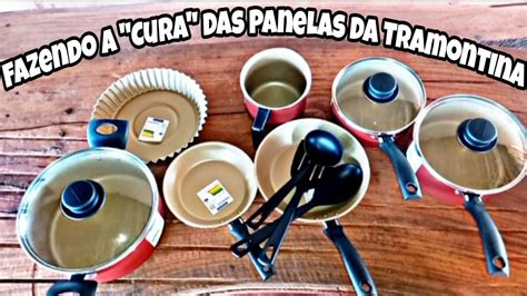 Como Fazer A Cura Das Panelas Da Tramontina Youtube