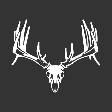 Whitetail European Skull Whitetail Window Decal