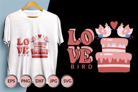 Love Birds Valentines Day Sublimation Graphic By Eco Designhub