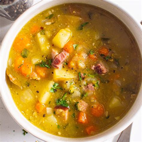 Instant Pot Split Pea Soup - iFoodReal.com