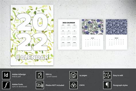 Best Indesign Calendar Templates