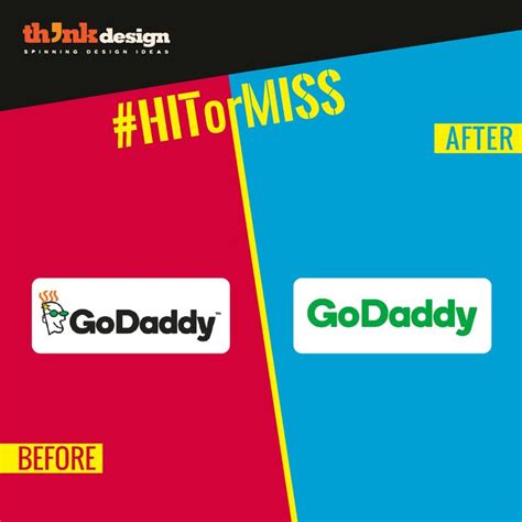 GoDaddy Brand Identity Redesign #hitormiss #logodesign #thinkdesign ...