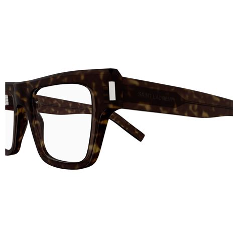 Saint Laurent Sl 469 Opt 002 Havana Eyeglasses Man