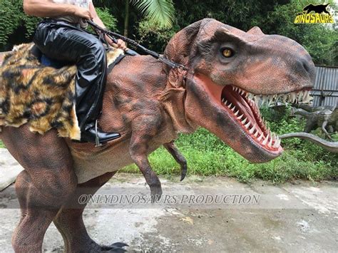 Realistic Riding T Rex Dinosaur Costume For Adult