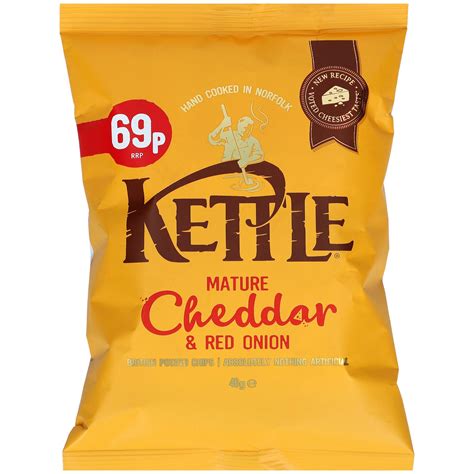 Kettle Chips Mature Cheddar Red Onion 40g Online Kaufen Im World Of