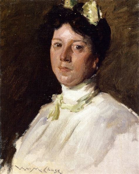 Portrait Of A Young Girl Painting William Merritt Chase Oil Paintings