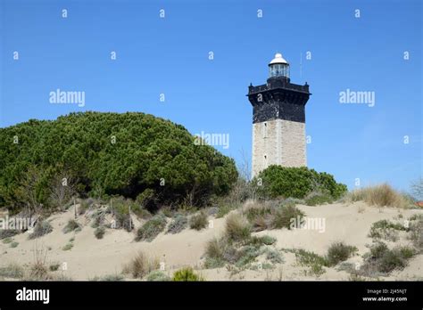 Square Shaped Tower Lighthouse Phare De L Espiguette Espiguette