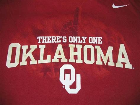 Boomer Sooner Shirt Display At University Of Oklahoma