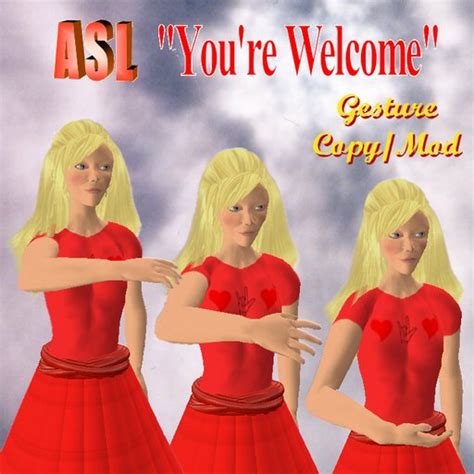 Second Life Marketplace - ASL "You're Welcome" Animation and Gesture