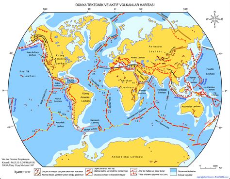 Dünya Tektonik Haritası Dünyadaki Levhalar Ve Hareketleri