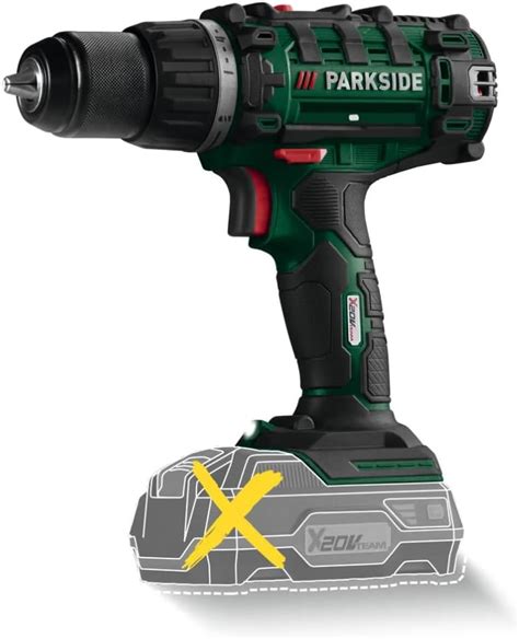 Parkside Cordless Hammer Drill Pabh Li B With X Sds Plus Bits X