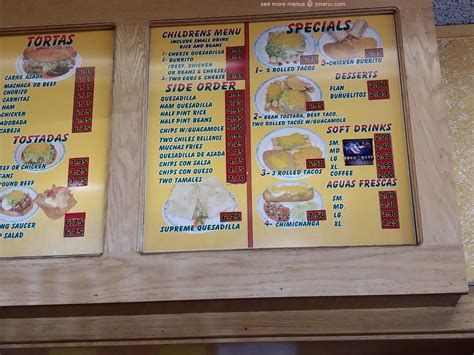 Menu at Muchas Gracias Mexican Food restaurant, Medford, W Main St