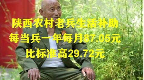 陕西农村老兵生活补助，每当兵一年每月8705元，比标准高2972元 三农视频 搜狐视频