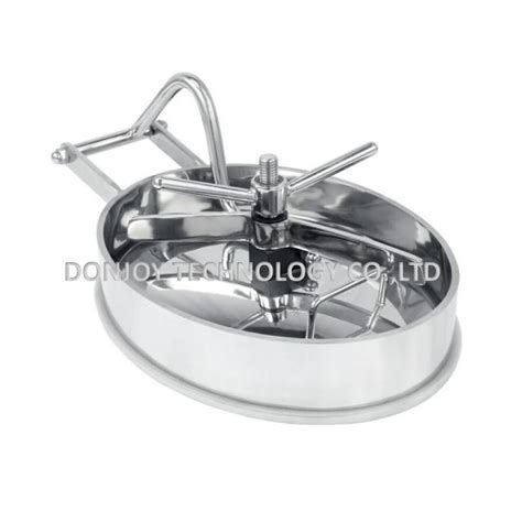 Sanitary Stainless Steel Internal Open Elliptical Manhole Cover With