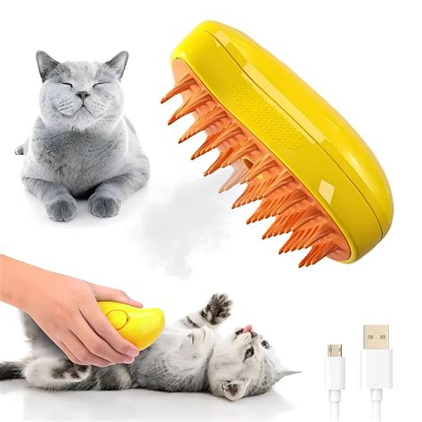 Amazon Cepillo De Vapor Para Gatos Herramienta De Aseo Para Gatos