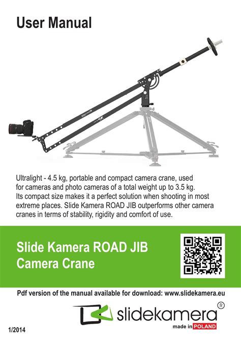 Slide Kamera Road Jib Camera Crane By Slidekamera Issuu