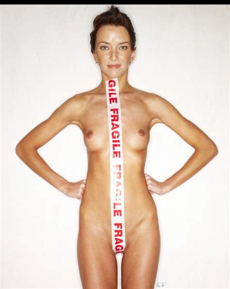 Annie Wersching Nude Posing With A Tape Over Her Pussy Paparaco